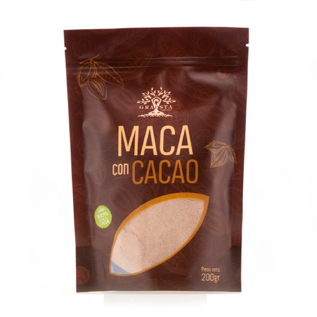 MACA CON CACAO EN POLVO 200g