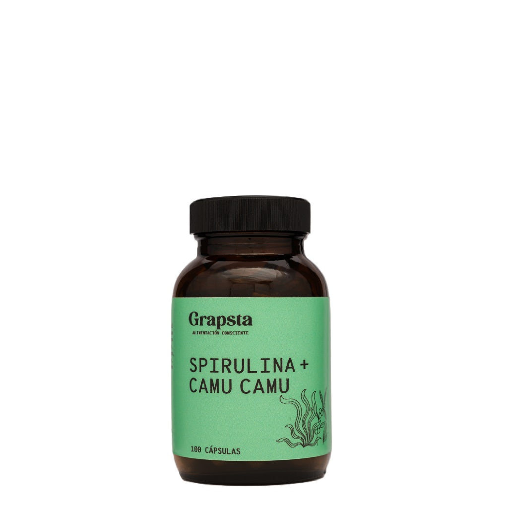 CAPSULAS DE SPIRILINA CON CAMU CAMU 100U